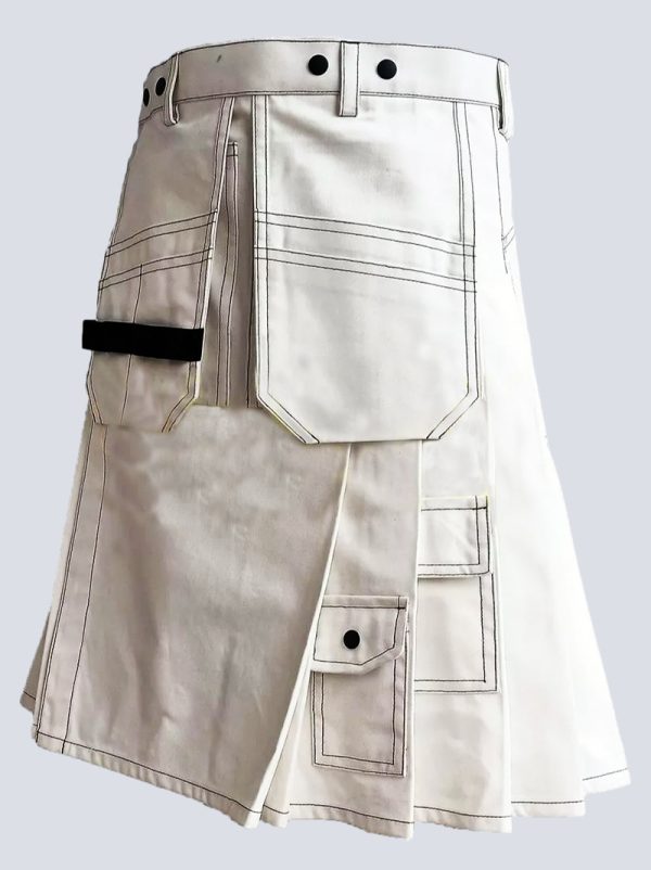 CARHARTT WORK WHITE UTILITY KILT - Image 3
