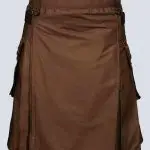 LAUTREAMONT BROWN DELUXE UTILITY KILT