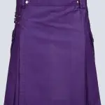 MENS CLASSIC PURPLE UTILITY KILT