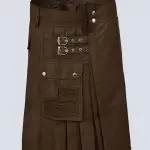 MENS CUSTOM BROWN UTILITY KILT