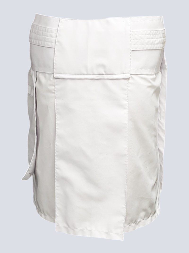MENS FALCON WHITE UTILITY KILT - Image 4
