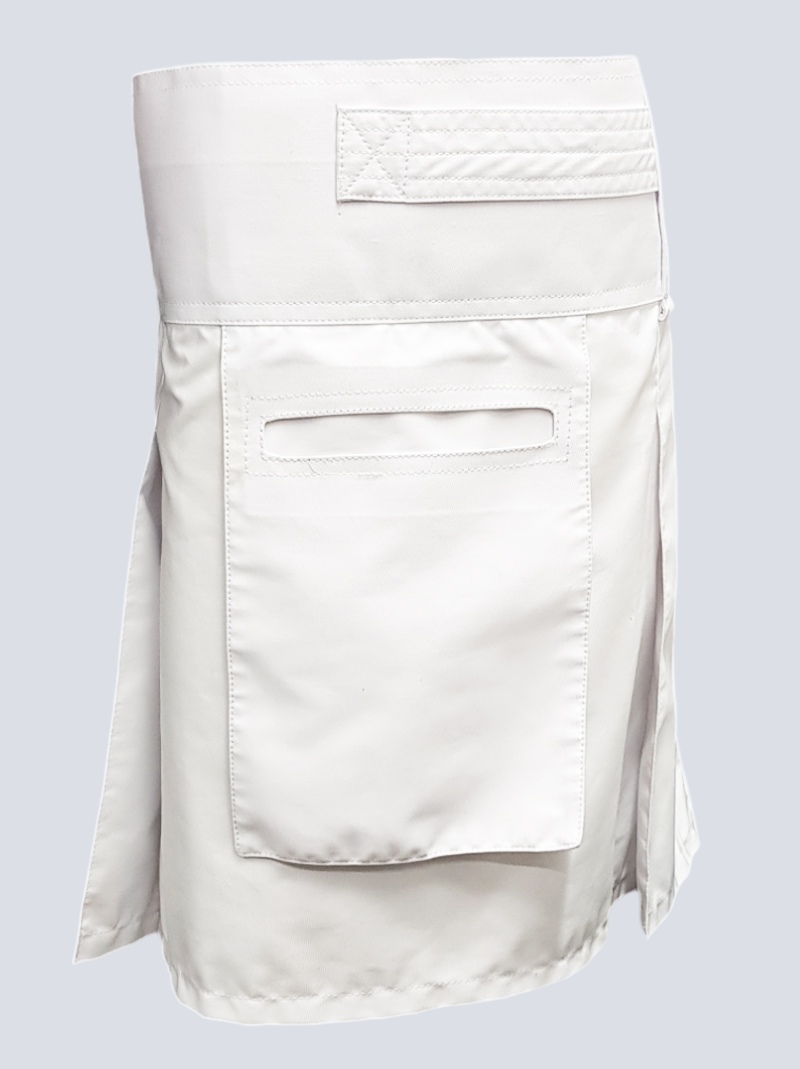 MENS FALCON WHITE UTILITY KILT - Image 3