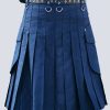 MENS NAVY BLUE UTILITY KILT - Image 4