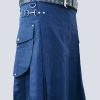 MENS NAVY BLUE UTILITY KILT - Image 2