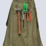 MENS OLIVE GREEN WORK UTILITY KILT
