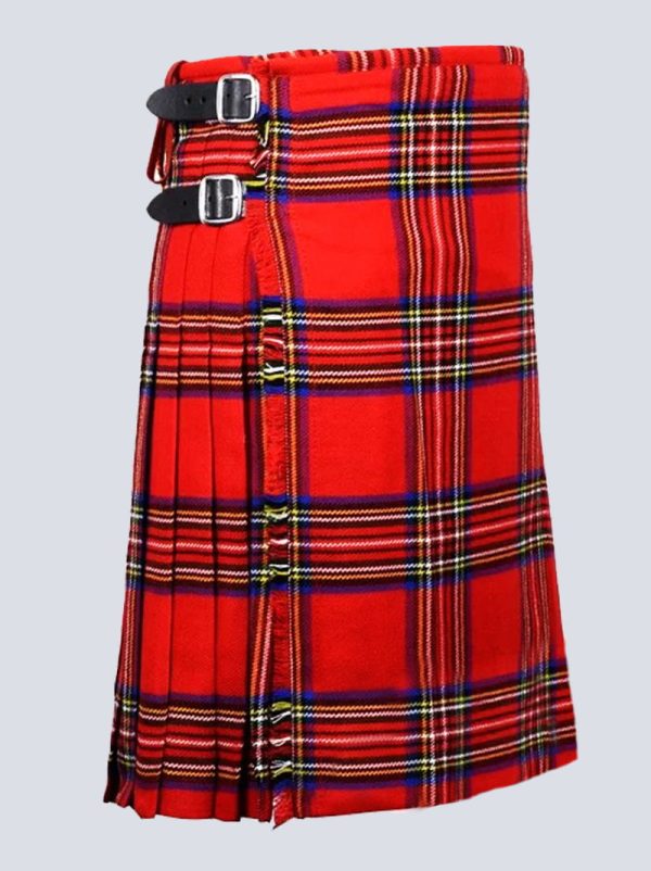 TRADITIONAL ROYAL STEWART TARTAN KILT - Image 2