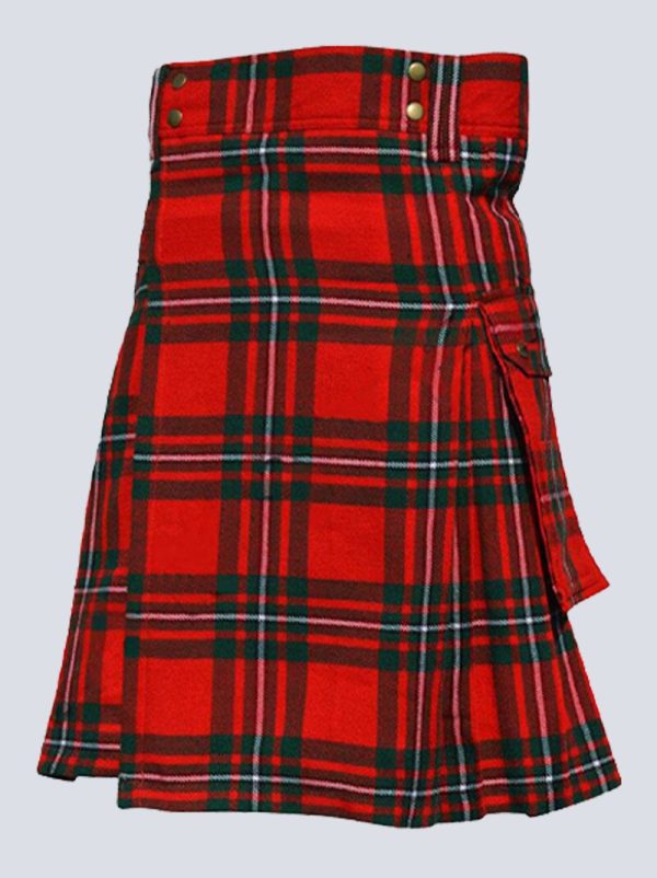 MACGREGOR TARTAN UTILITY KILT WITH BUCKLE STRAPS