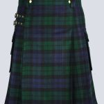 MENS BLACK WATCH TARTAN UTILITY KILT