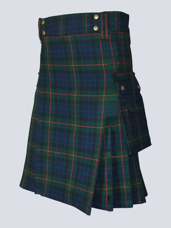 MENS GUNN TARTAN UTILITY KILT