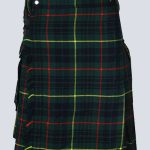 MENS HUNTING STEWARD TARTAN UTILITY KILT WITH LEATHER STRAP