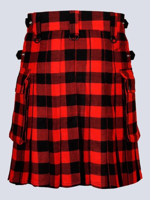 MENS LAUTREAMONT ROB ROY TARTAN UTILITY KILT - Image 3