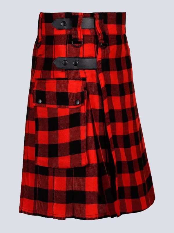 MENS LAUTREAMONT ROB ROY TARTAN UTILITY KILT - Image 2