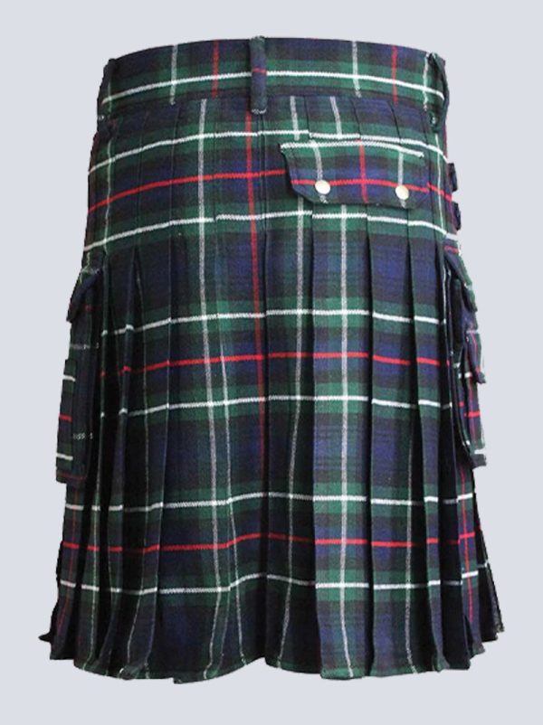 MENS MACKENZIE TARTAN UTILITY KILT WITH FLAP POCKETS - Image 3