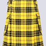 MENS MACLEOD OF LEWIS TARTAN UTILITY KILT WITH CARGO POCKETS