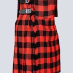 MENS ROBROY TARTAN UTILITY KILT WITH FRONT POCKETS