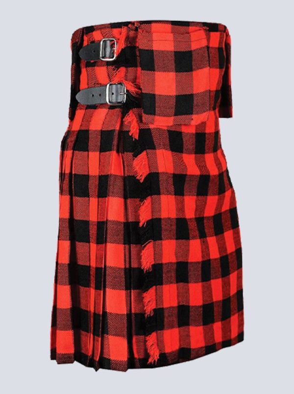 MENS ROBROY TARTAN UTILITY KILT WITH FRONT POCKETS