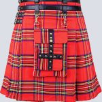 MENS ROYAL STEWART TARTAN UTILITY KILT WITH FRONT POCKET