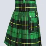 MENS WALLACE HUNTING TARTAN UTILITY KILT WITH FLAP POCKETS