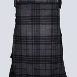 NIGHT WATCH TARTAN UTILITY KILT WITH BUCKLE STRAPS