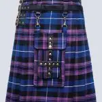 PRIDE OF SCOTLAND TARTAN UTILITY KILT WITH DETACHABLE POCKET