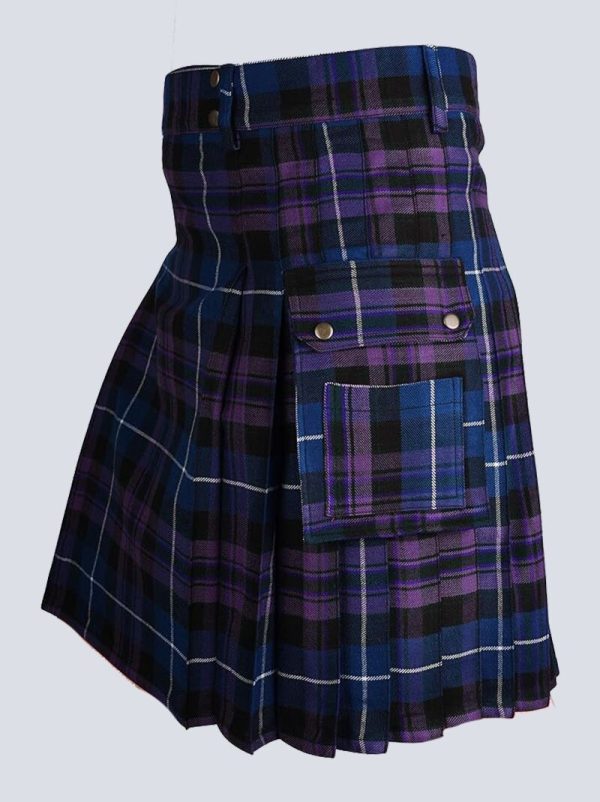 PRIDE OF SCOTLAND TARTAN UTILITY KILT WITH FASTNING STRAPS - Image 3