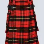 WALLACE TARTAN UTILITY KILT WITH LEATHER STRAP