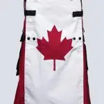 CANADIAN FLAG HYBRD KILT WITH CHAINS