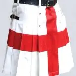 ENGLAND FLAG KILT WITH STUDDED APRON