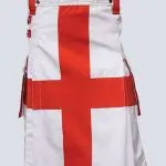 ENGLISH FLAG UTILITY KILT WITH SIDE BUCKLES