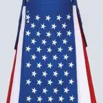 MENS AMERICAN FLAG UTILITY KILT WITH FLAP POCKETS