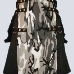 MENS BLACK AND URBAN CAMO HYBRID TACTICAL KILT