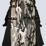 MENS BLACK AND URBAN CAMO HYBRID TACTICAL KILT