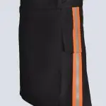 MENS BLACK FIREFIGHTER KILT WITH PLASTIC BUCKLES