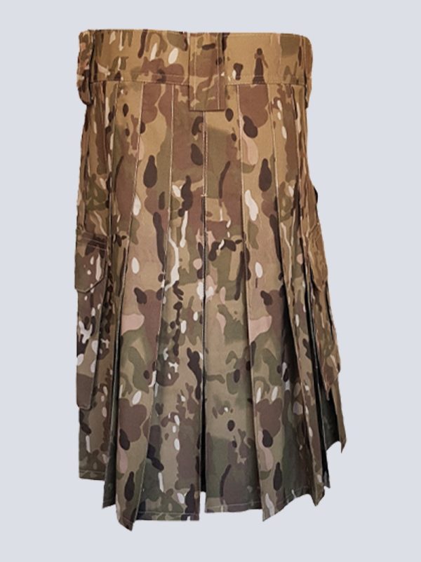 MENS MULTICAM TACTICAL KILT WITH DETACHABLE APPRON - Image 4
