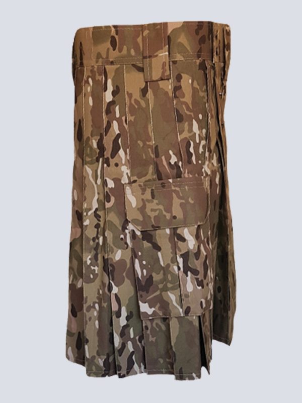 MENS MULTICAM TACTICAL KILT WITH DETACHABLE APPRON - Image 2