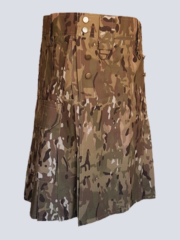 MENS MULTICAM TACTICAL KILT WITH DETACHABLE APPRON - Image 3