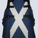MENS SCOTTISH FLAG GOTHIC KILT WITH CHAINS