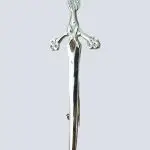 CLAYMORE SWORD THISTLE HEAD KILT PIN