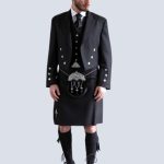 MENS BLACK SPIRIT PRESTIGE KILT OUTFIT