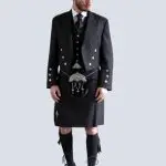 MENS BLACK SPIRIT PRESTIGE KILT OUTFIT