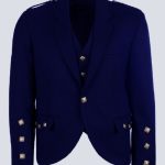 MENS NAVY BLUE ARGYLL KILT JACKET