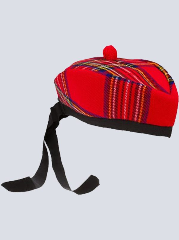 MENS ROYAL STEWART TARTAN CAP