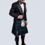MENS TRADITIONAL BLACK WATCH PRINCE CHARLLIE KILT OUTFIT