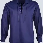 NAVY BLUE JACKOBITE GHILLIE SHIRT