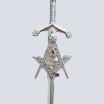 SCOTTISH HIGHLAND SILVER MASONIC KILT PIN