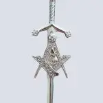 SCOTTISH HIGHLAND SILVER MASONIC KILT PIN
