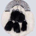 6 Tassels White Rabbit Fur Kilt Sporran