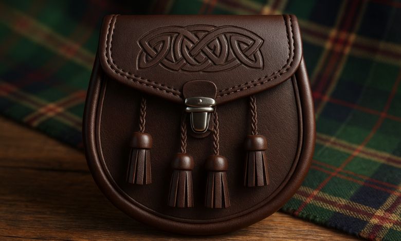 Leather Kilt Sporran. Kiltoutfitter