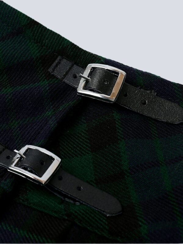 Ladies Black Watch Mini Tartan Skirt - Image 3