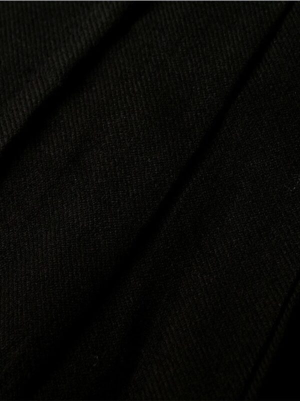 Ladies Plain Black Mini Tartan Skirt - Image 4